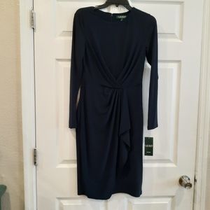 Ralph Lauren Navy Blue Longsleeve Dress